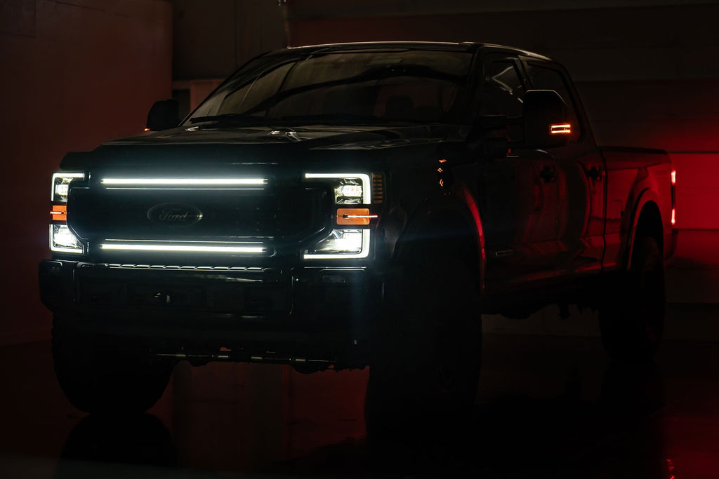 LED Light Kit | Grille Mount | 30 Inch DRL | Ford F-250/F-350 Super Duty (17-22) by Rough Country
