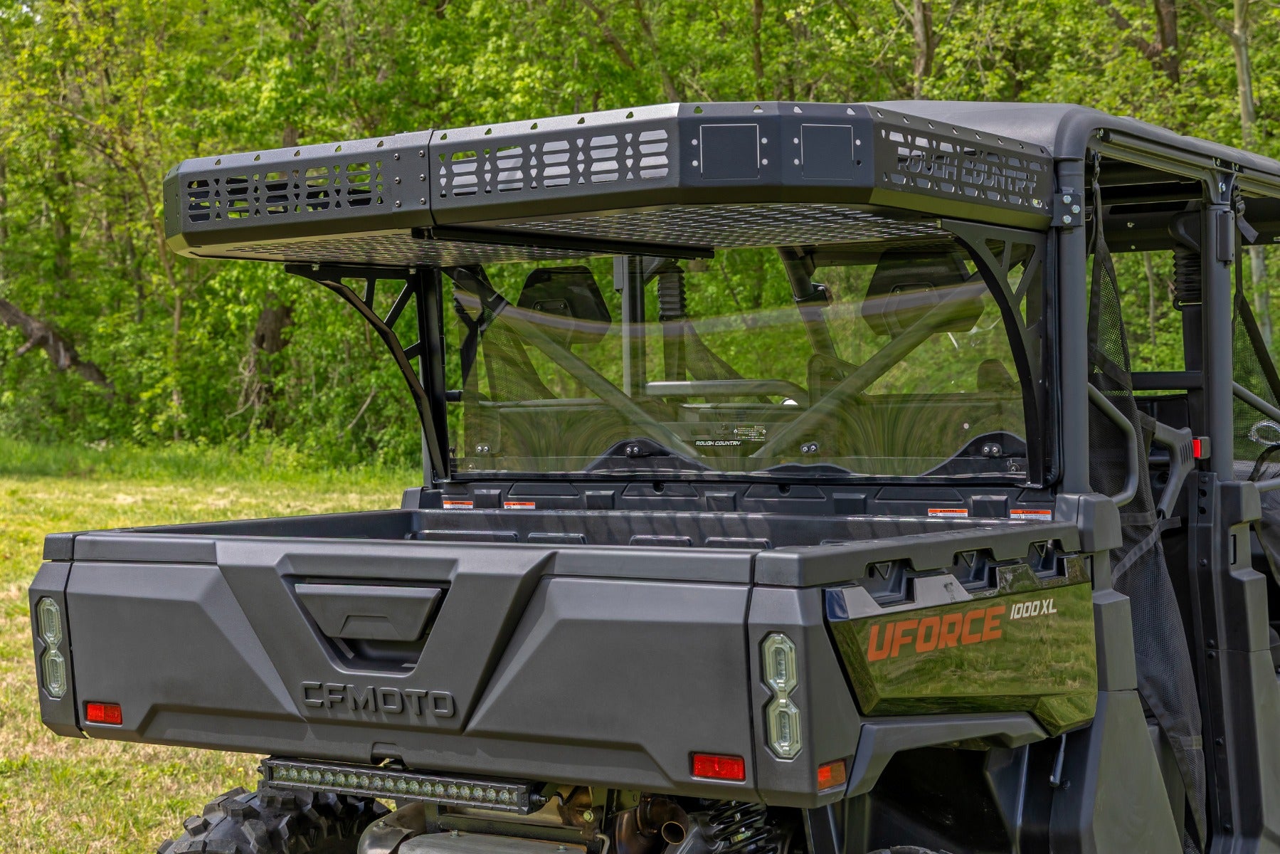 Cargo Rack | Dual 2" Black LED Pairs | Flush Mount | CFMOTO UFORCE 1000 by Rough Country