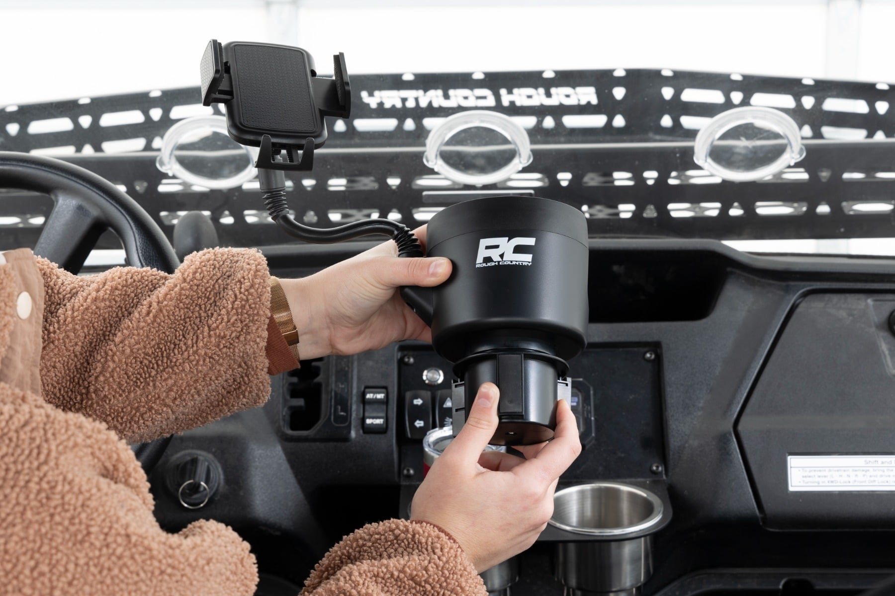 2 in 1 Expanding Cup and Phone Holder by Rough Country
