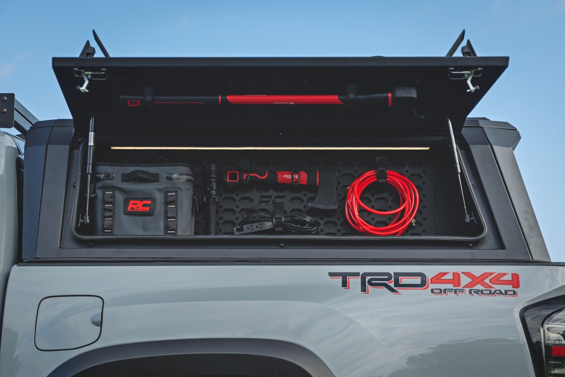 Bed Cap Molle Panel Side Storage Bin | Drivers Side | Toyota Tacoma (16-23) by Rough Country