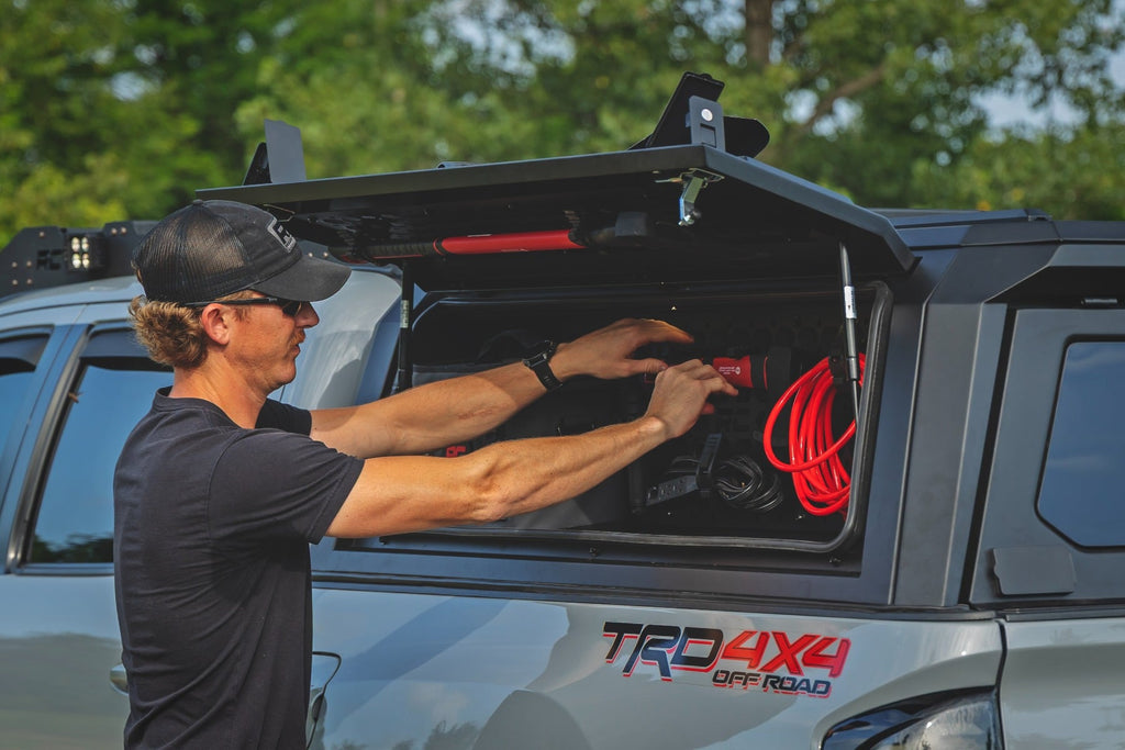 Bed Cap Molle Panel Side Storage Bin | Drivers Side | Toyota Tacoma (16-23) by Rough Country