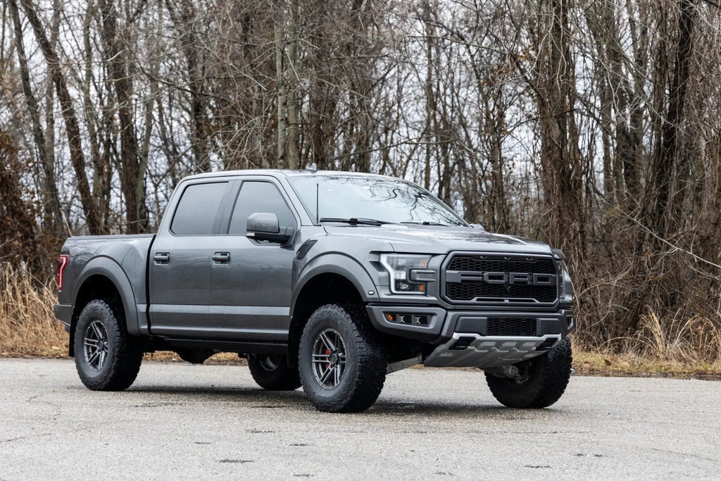 Caliper Covers | Front and Rear | Red | Elec Brakes | Ford Expedition/F-150/Raptor by Rough Country