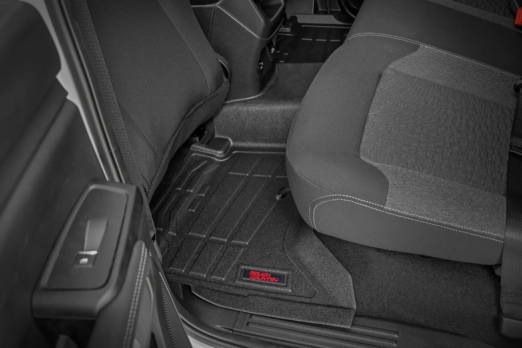 Sure-Fit Floor Mats | Front & Rear | Crew | Ford Ranger 2WD/4WD (2024-2026) by Rough Country