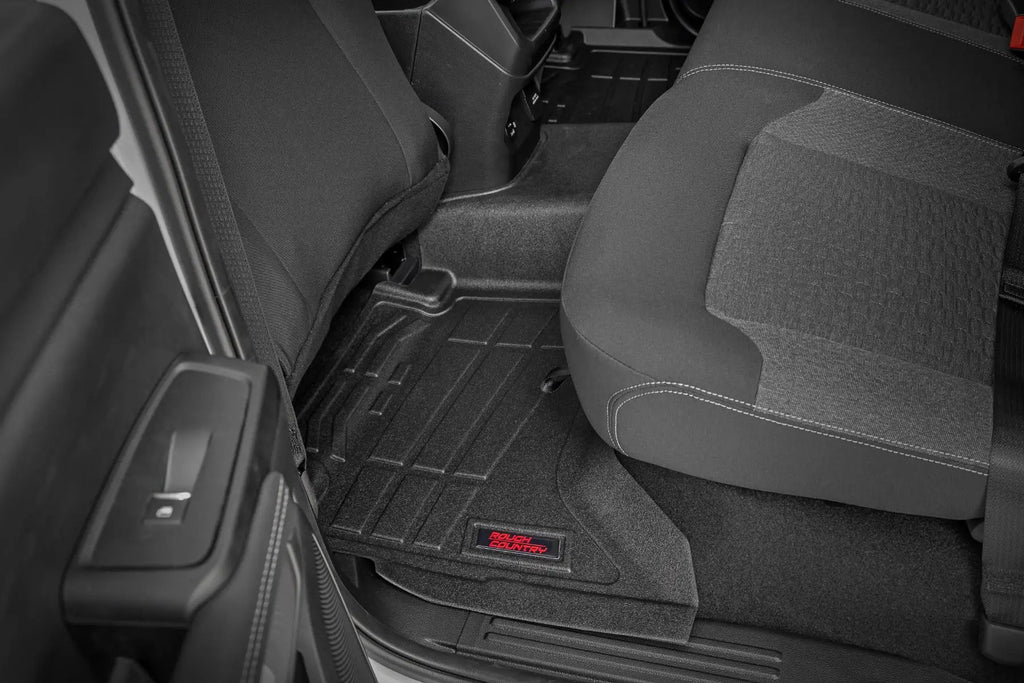Sure-Fit Floor Mats | Front & Rear | Crew | Ford Ranger 2WD/4WD (2024-2026) by Rough Country