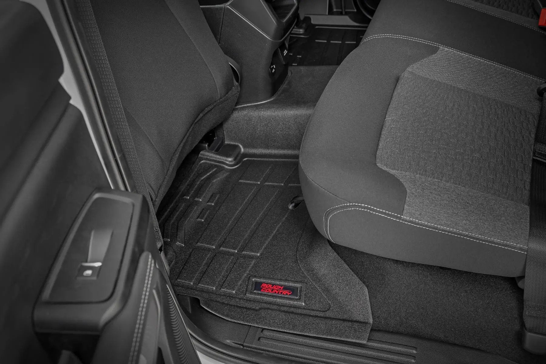 Sure-Fit Floor Mats | Front & Rear | Crew | Ford Ranger 2WD/4WD (2024-2026) by Rough Country
