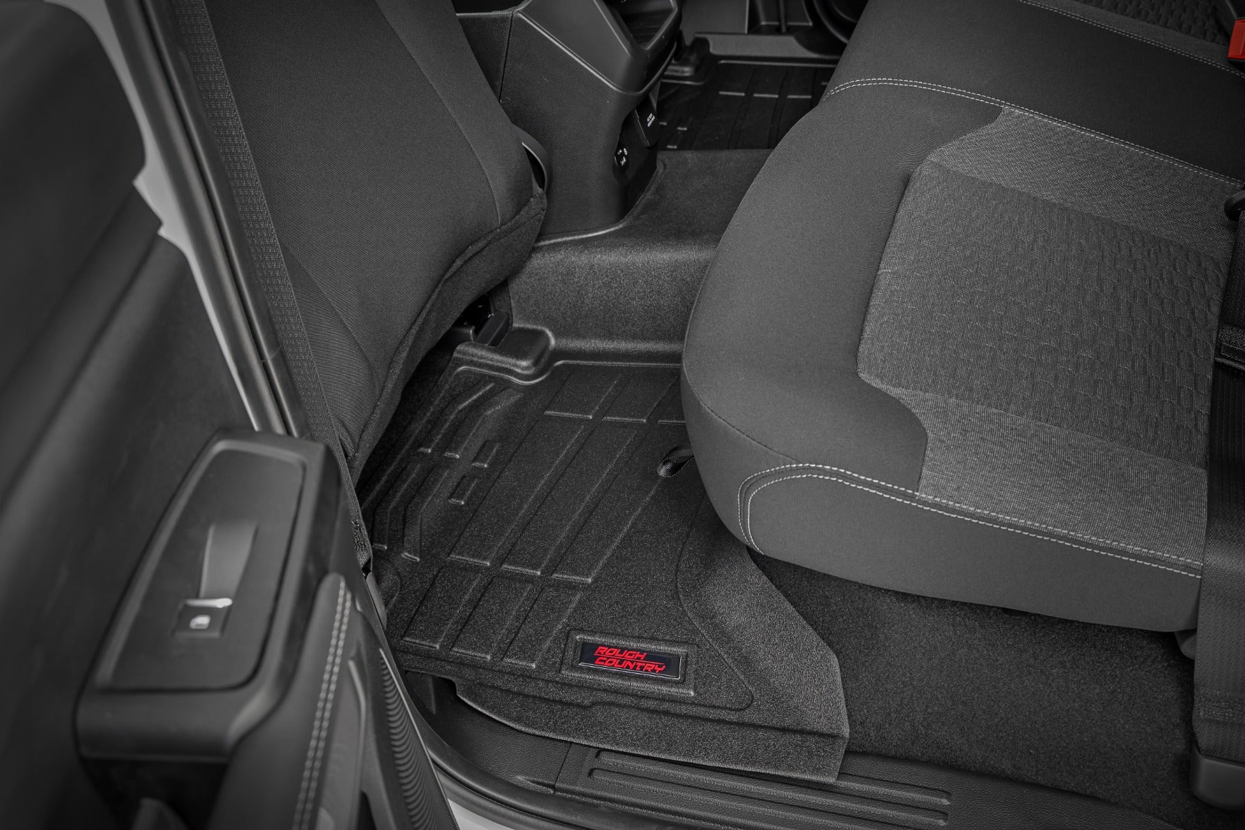 Sure-Fit Floor Mats | Front & Rear | Crew | Ford Ranger 2WD/4WD (2024-2026) by Rough Country