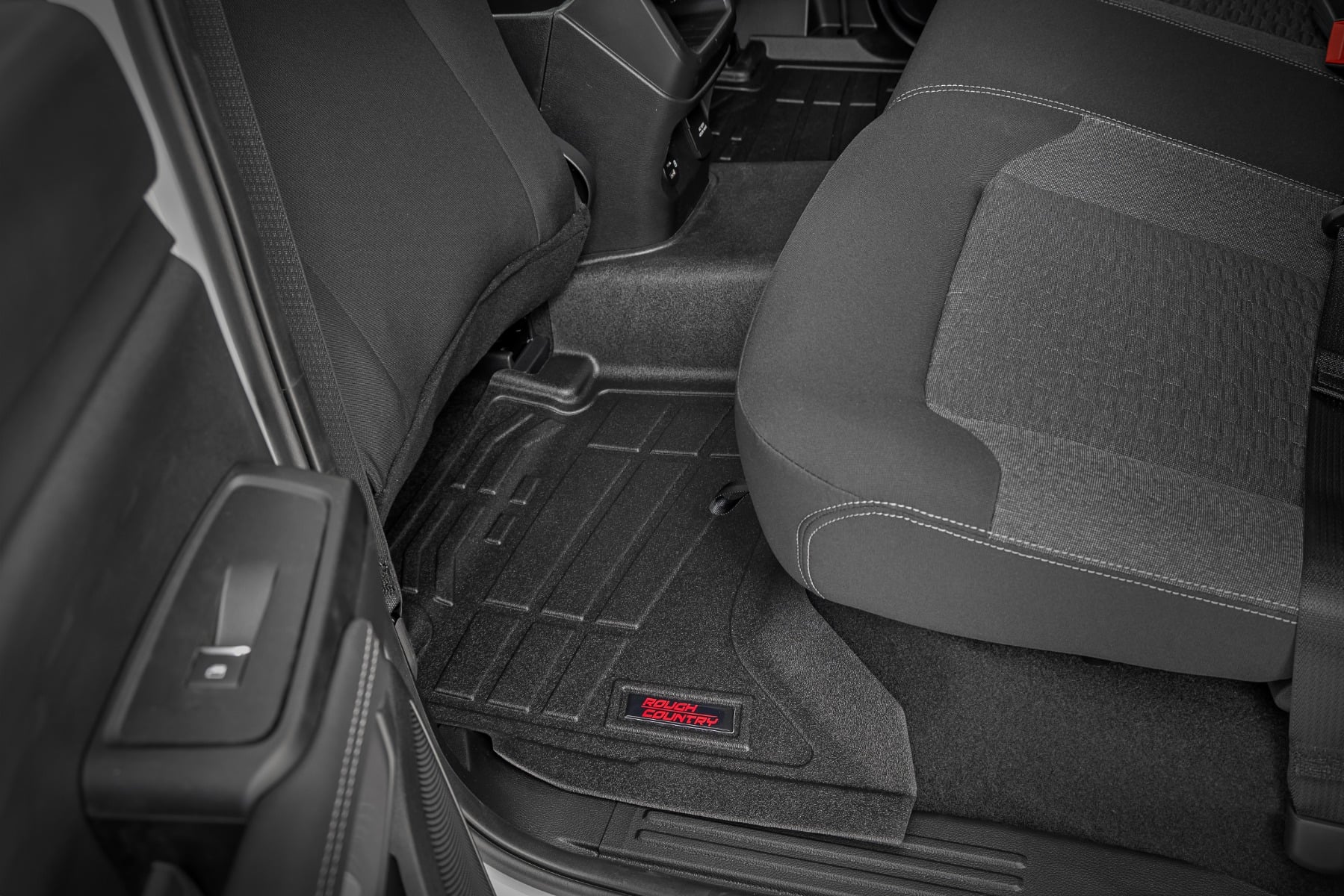 Sure-Fit Floor Mats | Front & Rear | Crew | Ford Ranger 2WD/4WD (2024-2026) by Rough Country