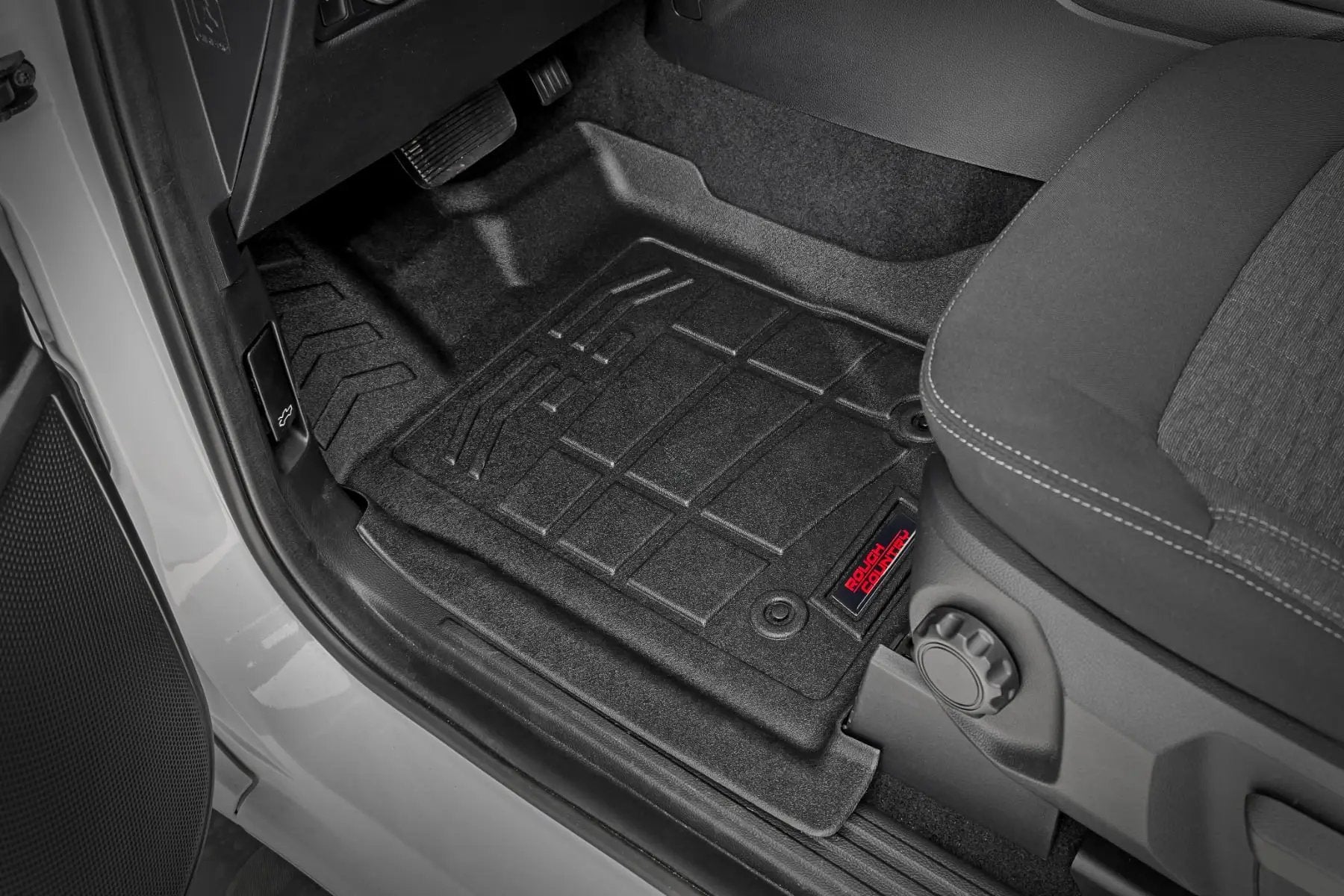 Sure-Fit Floor Mats | Front & Rear | Crew | Ford Ranger 2WD/4WD (2024-2026) by Rough Country