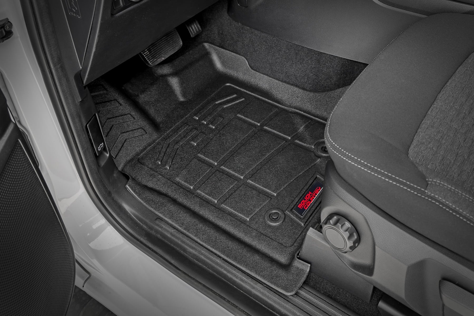 Sure-Fit Floor Mats | Front & Rear | Crew | Ford Ranger 2WD/4WD (2024-2026) by Rough Country