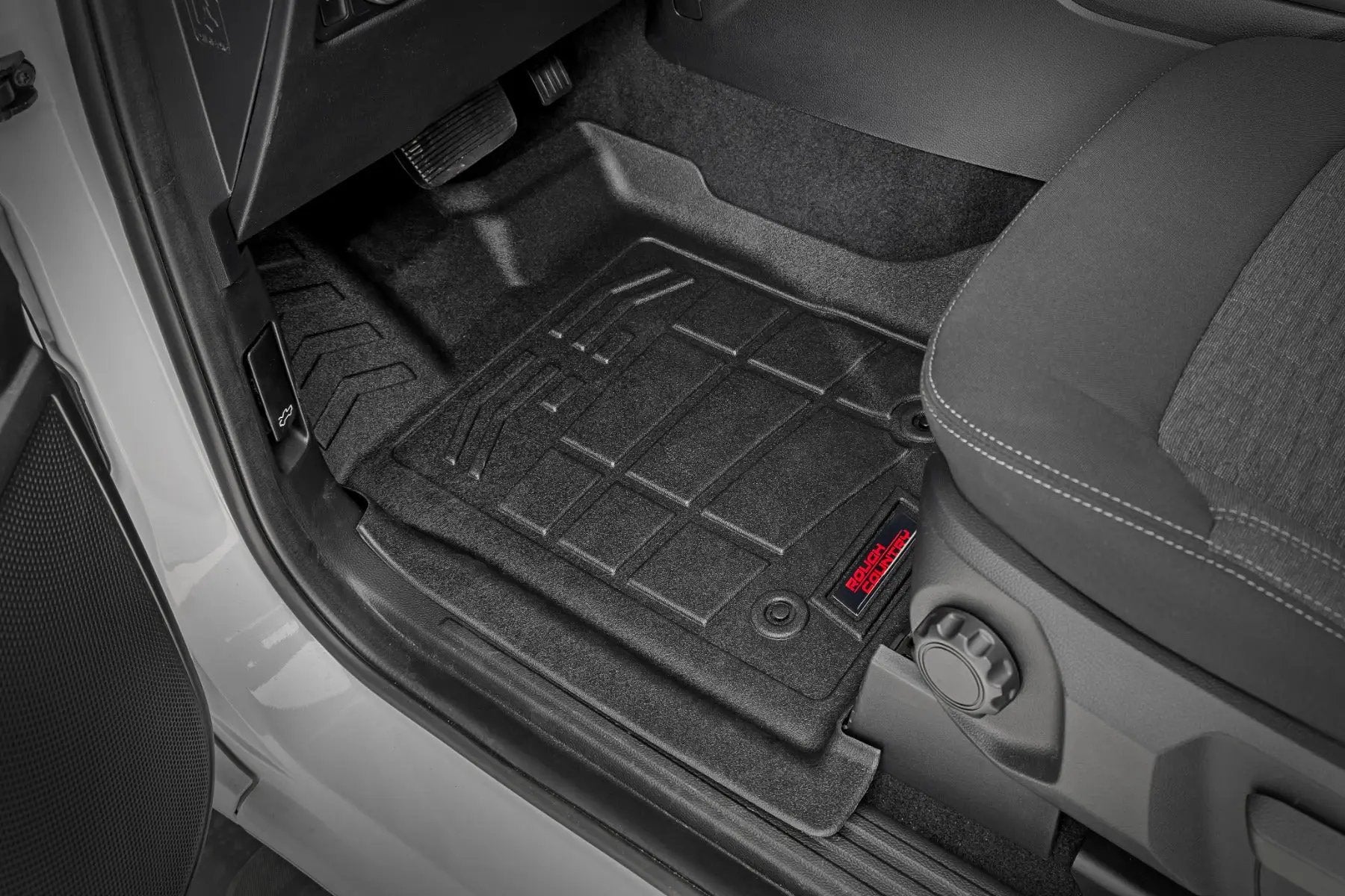 Sure-Fit Floor Mats | Front & Rear | Crew | Ford Ranger 2WD/4WD (2024-2026) by Rough Country