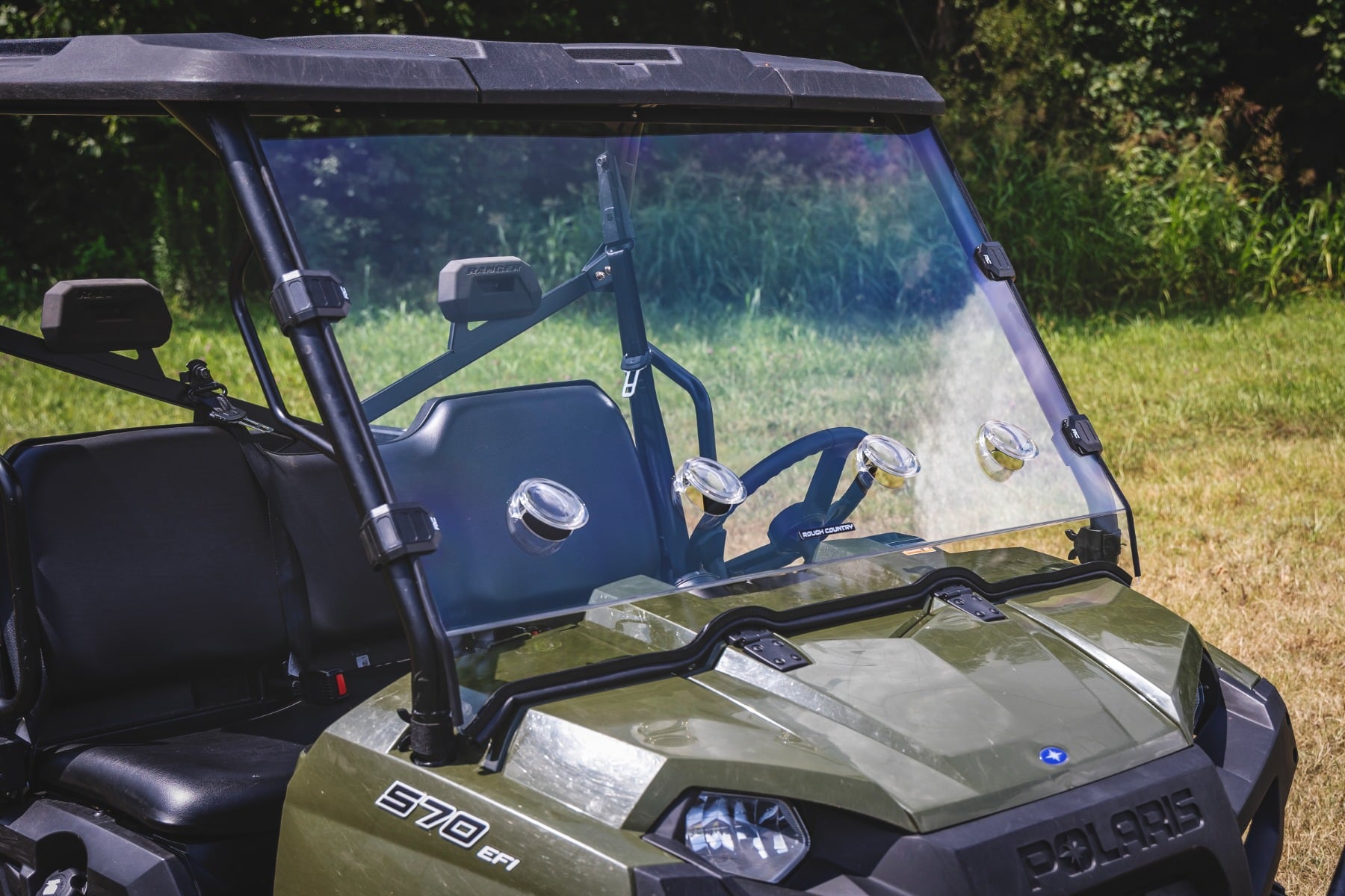 Vented Full Windshield | Scratch Resistant | Polaris Ranger 570 by Rough Country