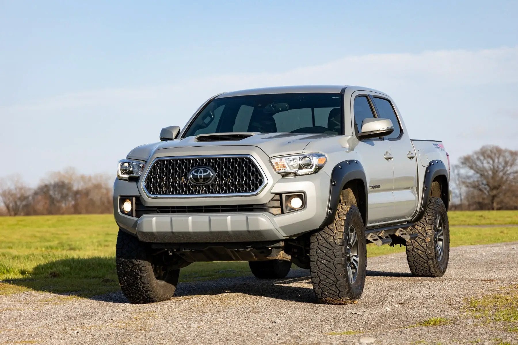 Pocket Fender Flares | 202 Black Onyx | Toyota Tacoma 2WD/4WD (2016-2023) by Rough Country