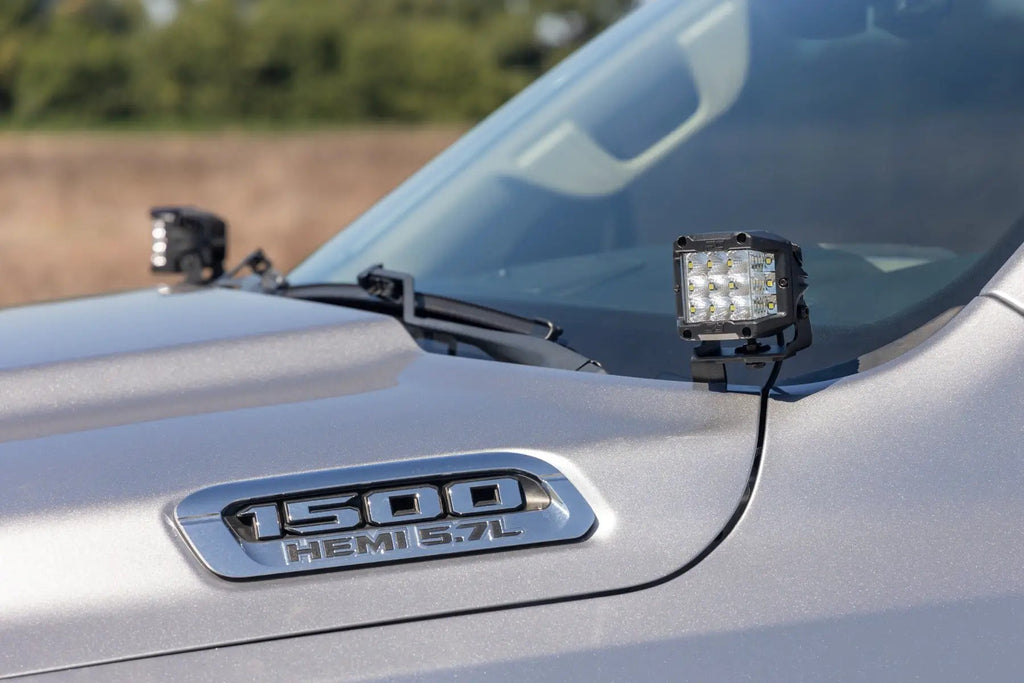 LED Light Kit | Ditch Mount | 2" Spectrum Pair | Spot | Ram 1500 (19-26) by Rough Country