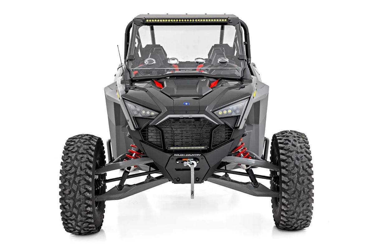 30" Single Row Light Mount | Front | Black Series | Polaris RZR Turbo R 
