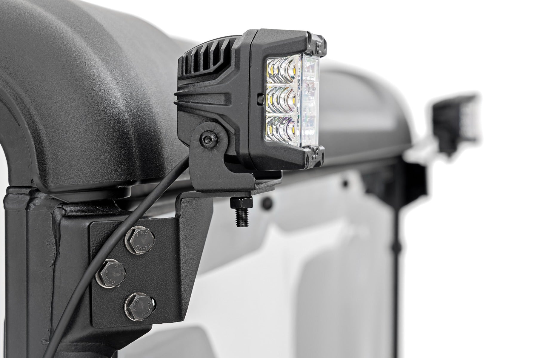 LED Light Kit | Rear Mount | 2" Black Pair | White DRL | CFMOTO UFORCE U10 Pro by Rough Country