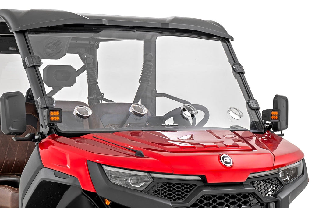 Vented Full Windshield | Scratch Resistant | CFMOTO UFORCE U10 Pro by Rough Country