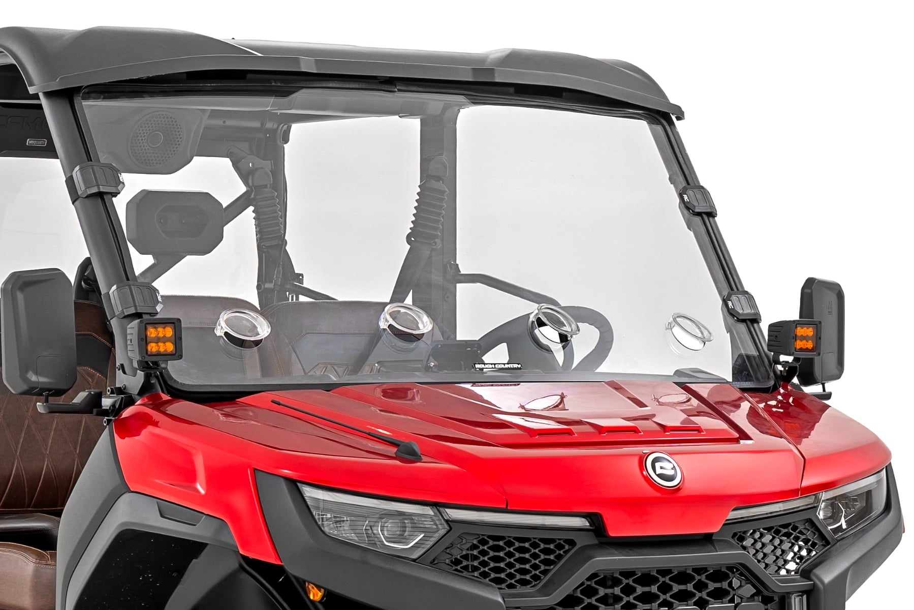 Vented Full Windshield | Scratch Resistant | CFMOTO UFORCE U10 Pro by Rough Country