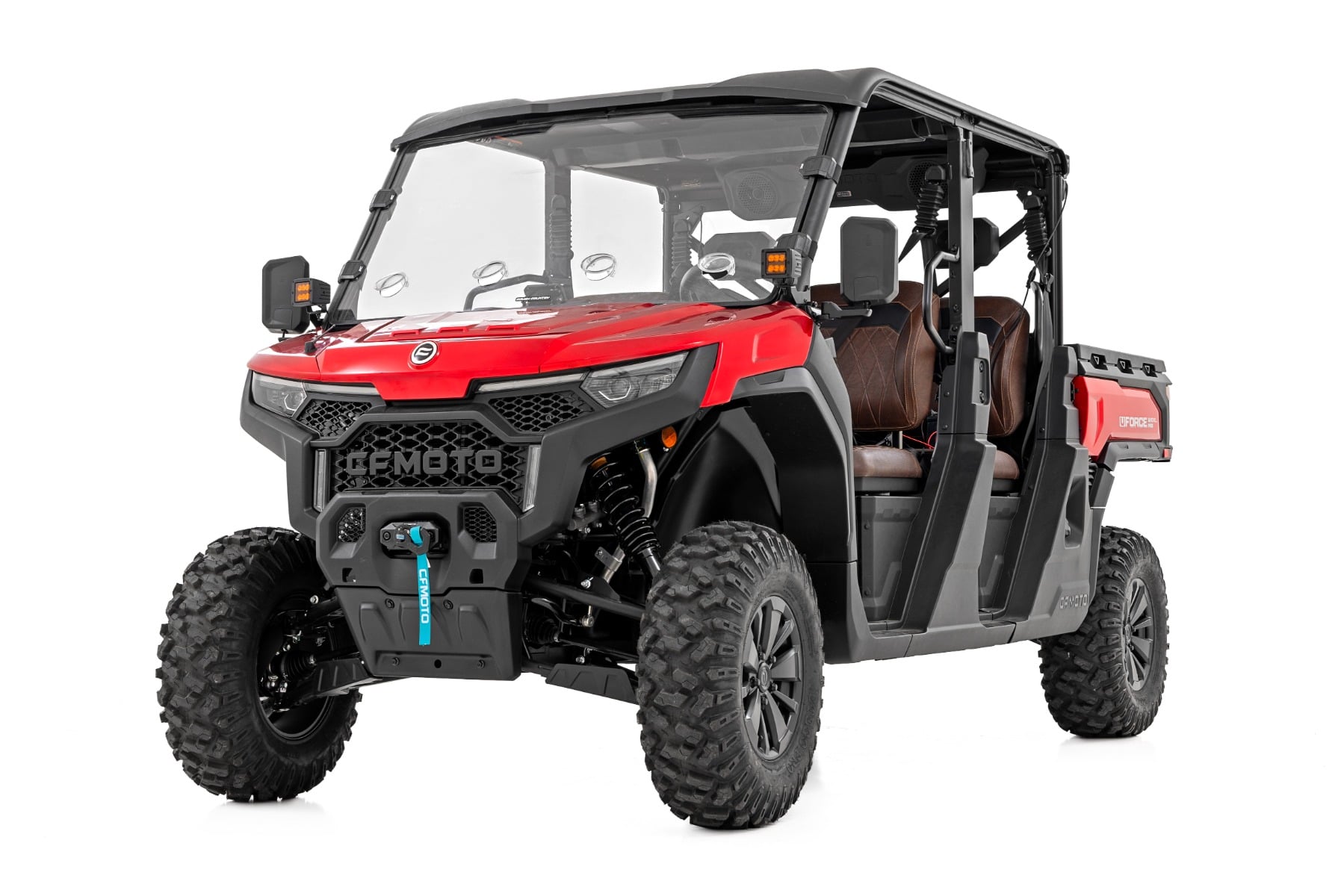 Vented Full Windshield | Scratch Resistant | CFMOTO UFORCE U10 Pro by Rough Country