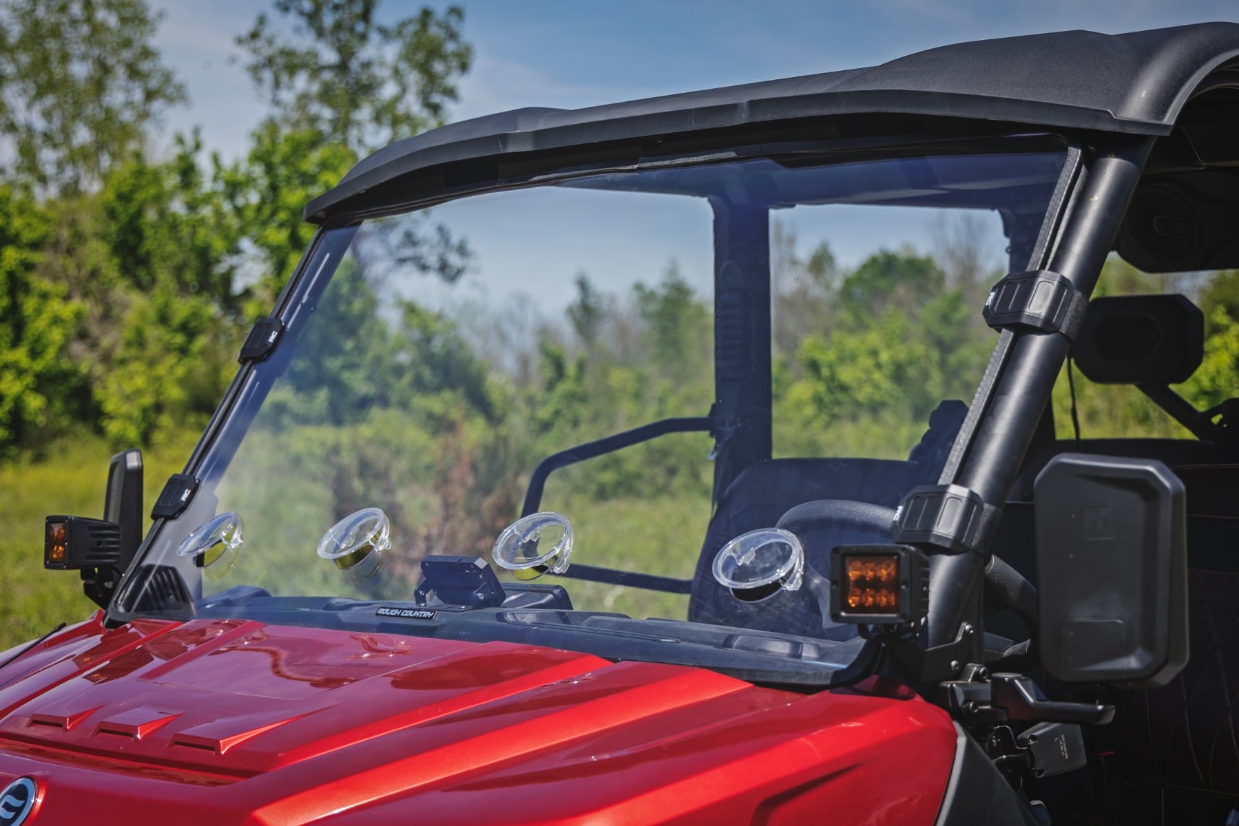 Vented Full Windshield | Scratch Resistant | CFMOTO UFORCE U10 Pro by Rough Country