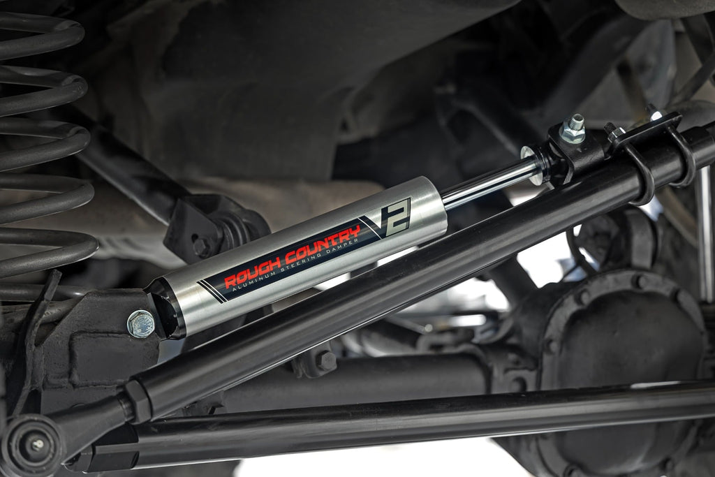 HD Steering Kit | V2 Stabilizer Combo | Jeep Cherokee XJ/Comanche MJ/Wrangler TJ by Rough Country