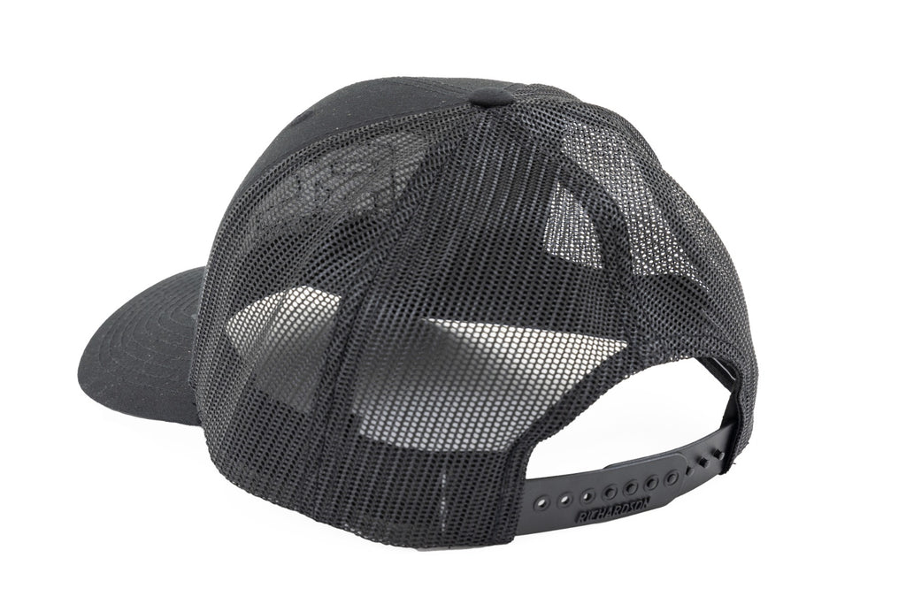 Rough Country Hat | Black Mesh | Rough Country Patch | Black/Black - Richardson 112 by Rough Country