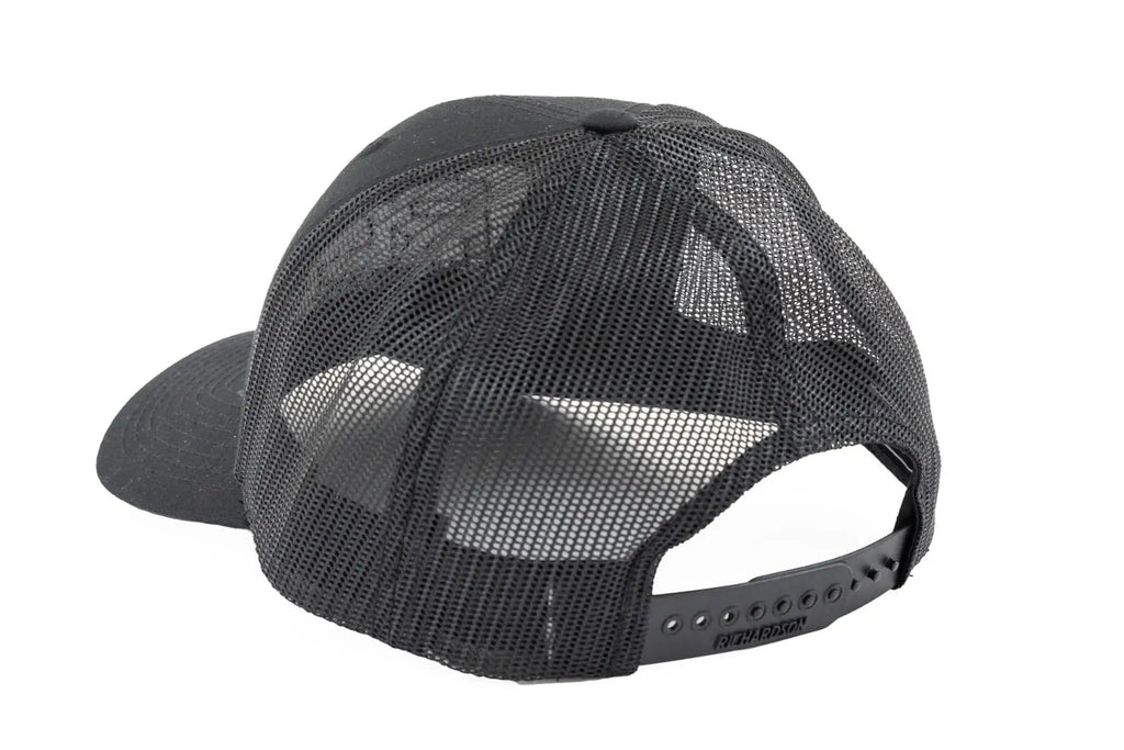 Rough Country Hat | Black Mesh | Rough Country Patch | Black/Black - Richardson 112 by Rough Country