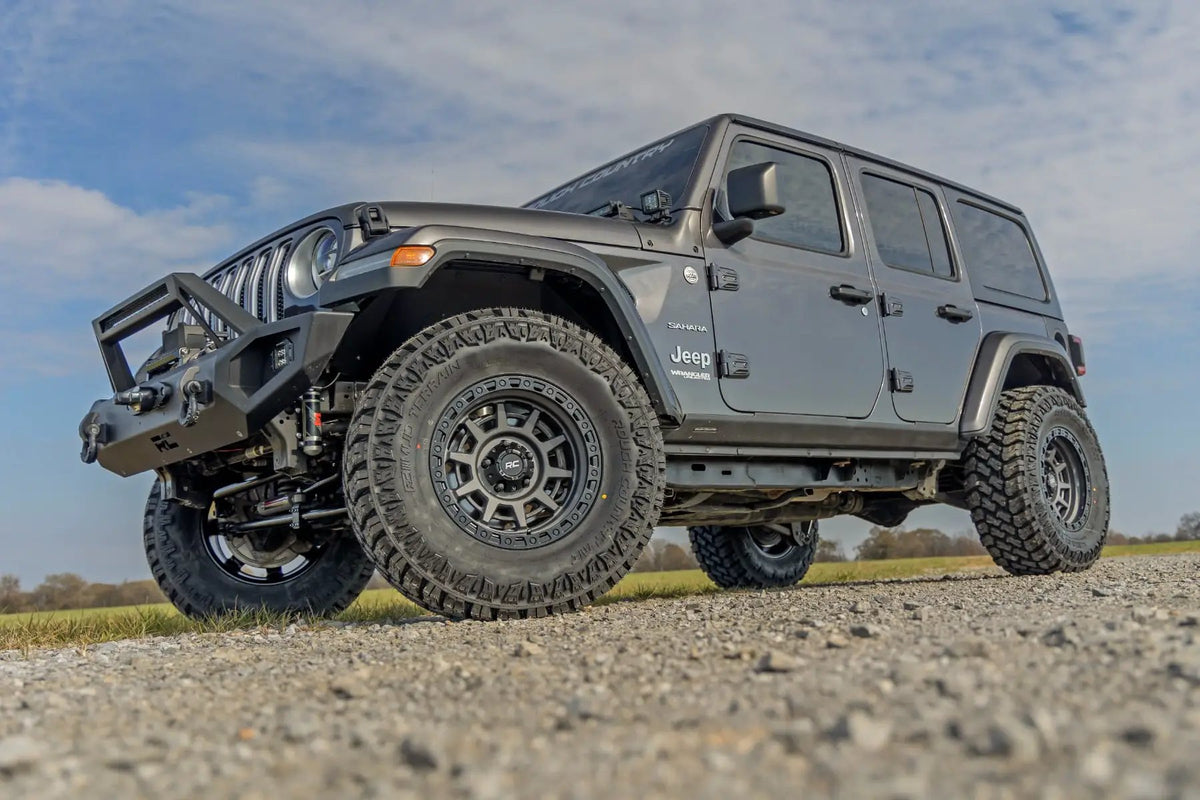 Rough Country 85 Series Wheel | Simulated Beadlock | Gunmetal Gray/Black | 17x9 | 5x5 | -12mm by Rough Country
