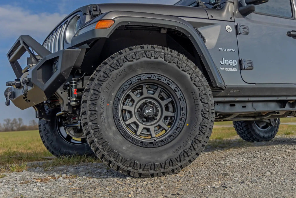 Rough Country 85 Series Wheel | Simulated Beadlock | Gunmetal Gray/Black | 17x9 | 5x5 | -12mm by Rough Country
