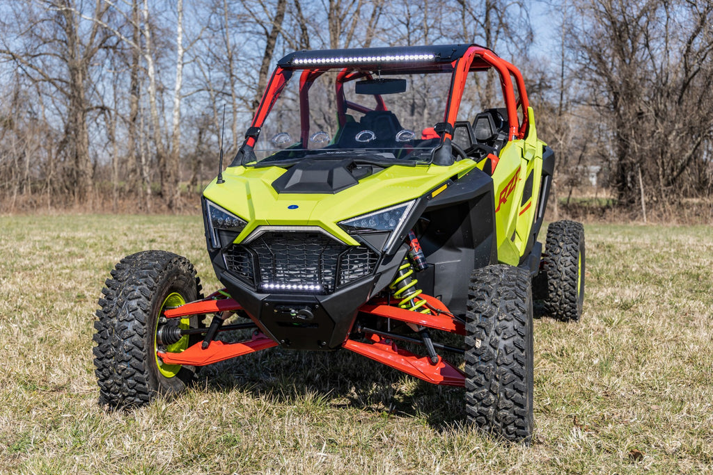 Vented Full Windshield | Scratch Resistant | Polaris RZR Turbo R by Rough Country