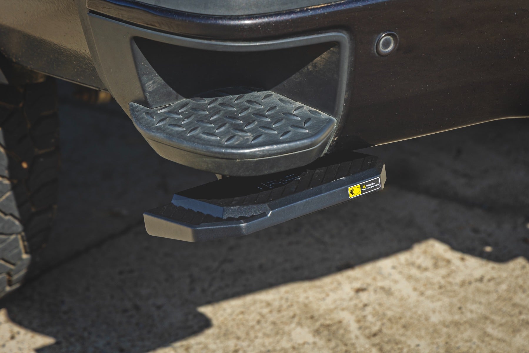 Retractable Bed Step | Manual Pull | Chevy/GMC 2500HD/3500HD (15-19) by Rough Country