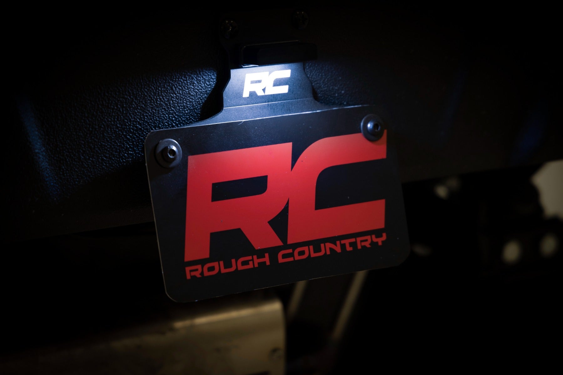 Universal License Plate Bracket | LED Lighted by Rough Country