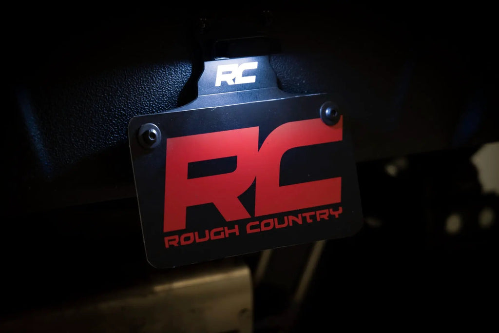Universal License Plate Bracket | LED Lighted by Rough Country