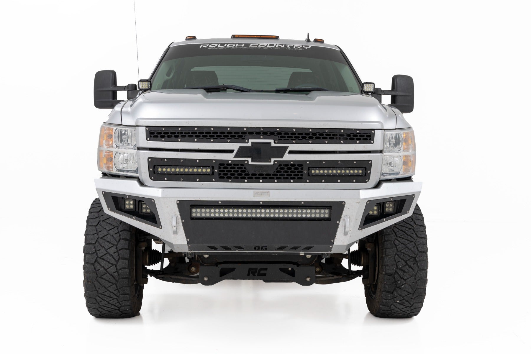 LED Light Kit | Ditch | 2" Spectrum Pair | Spot | Chevy 1500 & Chevy/GMC 2500HD/3500HD (07-14) by Rough Country