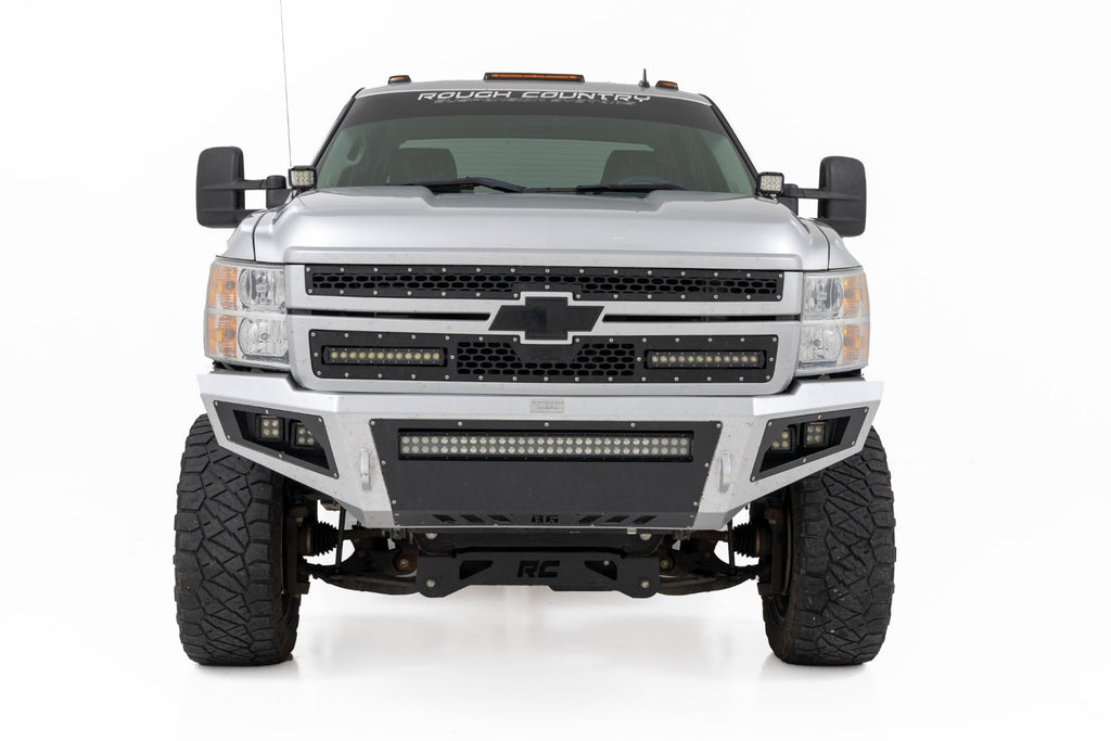 LED Light Kit | Ditch Mount | 3" OSRAM | Wide | Chevy 1500 & Chevy/GMC 2500HD/3500HD (07-14) by Rough Country