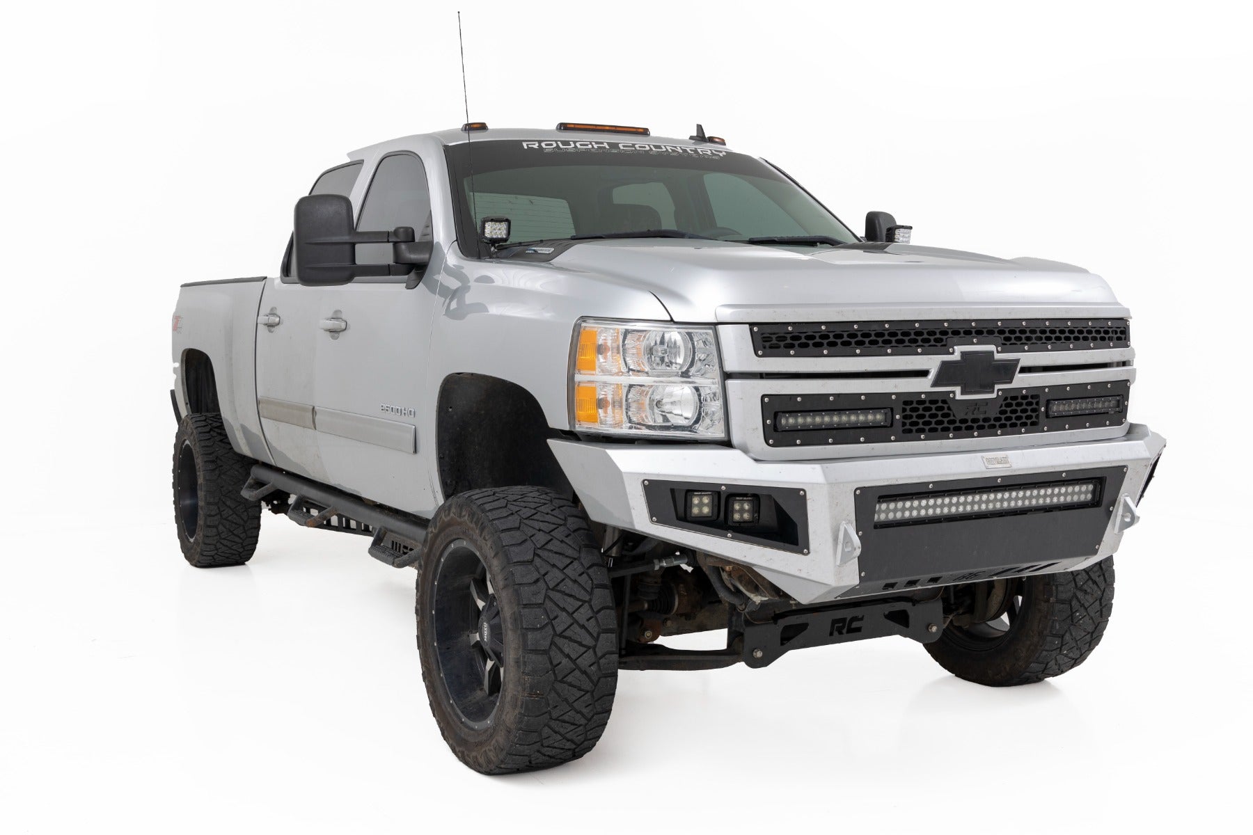 LED Light Kit | Ditch | 2" Spectrum Pair | Spot | Chevy 1500 & Chevy/GMC 2500HD/3500HD (07-14) by Rough Country