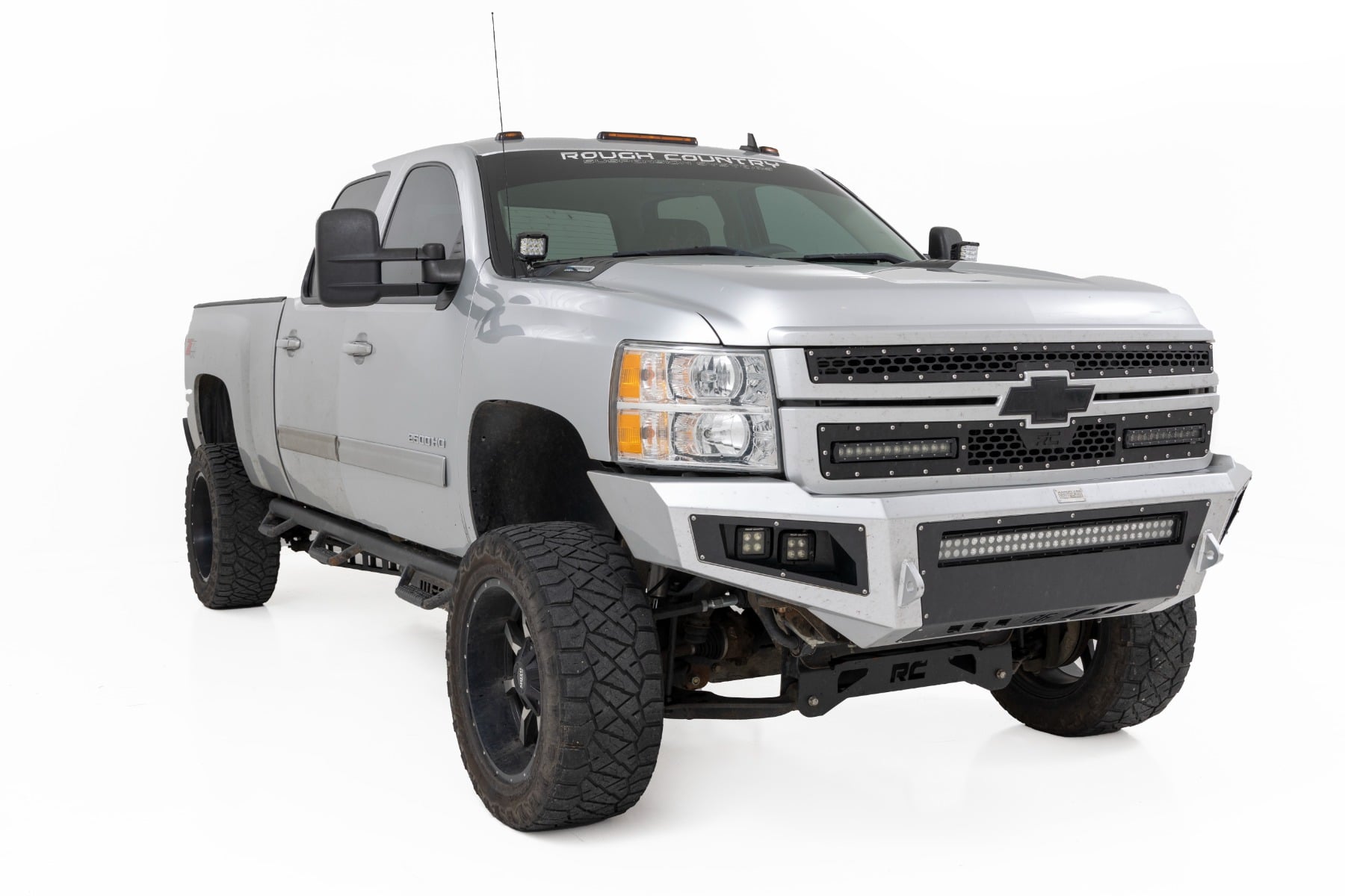 LED Light Kit | Ditch | 2" Spectrum Pair | Spot | Chevy 1500 & Chevy/GMC 2500HD/3500HD (07-14) by Rough Country