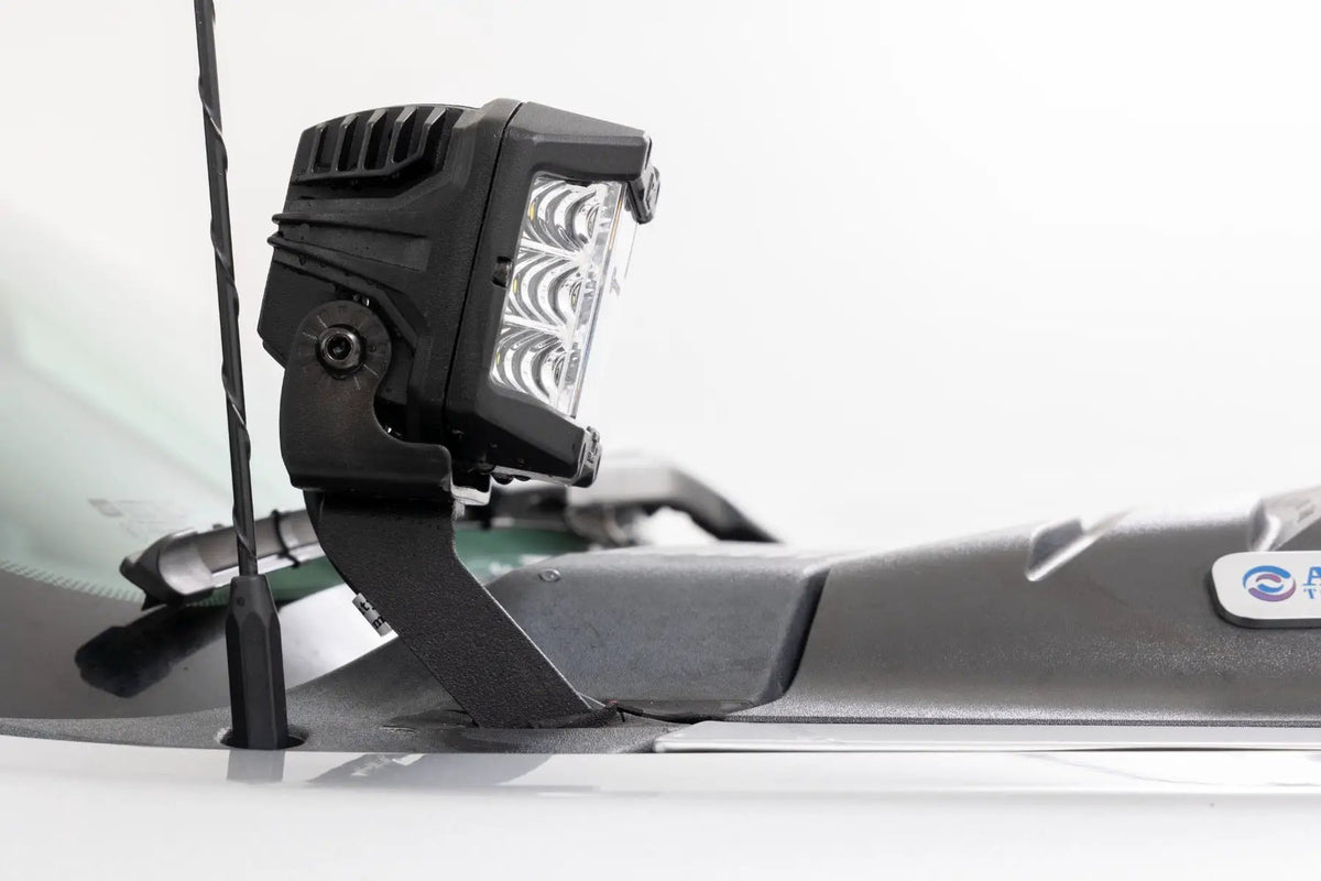 LED Light Kit | Ditch Mount | 2" Black Pair | Spot | Chevy 1500 & Chevy/GMC 2500HD/3500HD (07-14) by Rough Country