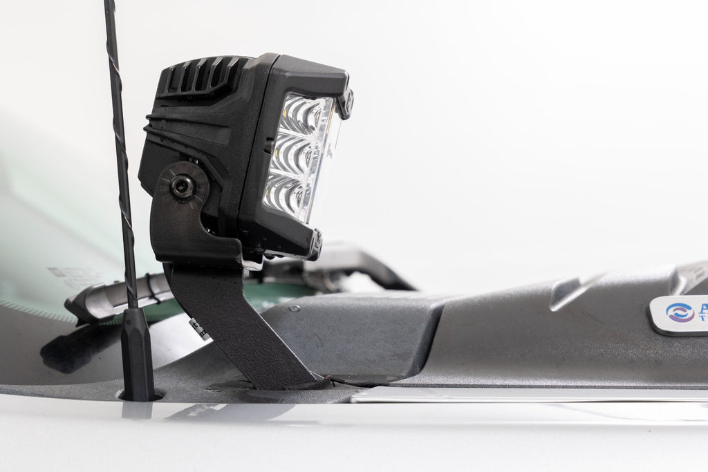 LED Light | Ditch Mount | 2" Black Pair | White DRL | Chevy 1500 (2007-2013) by Rough Country