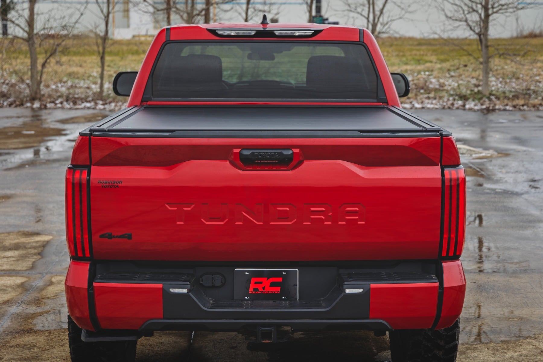 Powered Retractable Bed Cover | 5'7" Bed | Toyota Tundra 2WD/4WD (2022-2026) by Rough Country