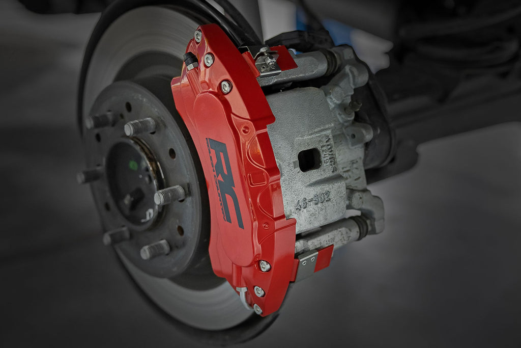 Caliper Covers | Front and Rear | Red | Toyota Tundra 2WD/4WD (2022-2026) by Rough Country