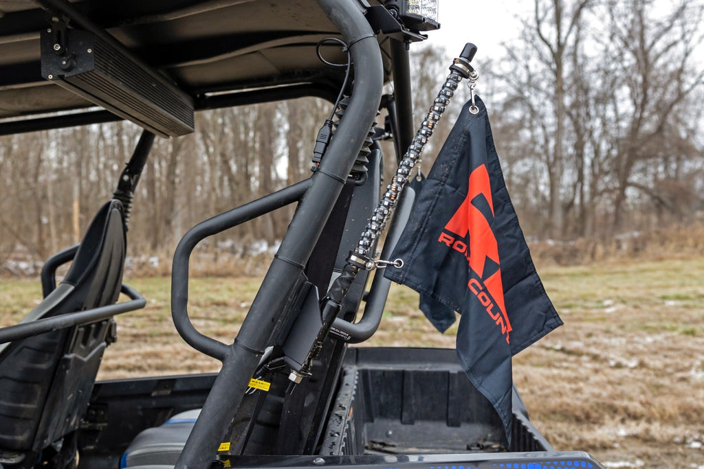 Whip Mount | Cage | 4' Multl-Color LED Whip Pair | Kawasaki Teryx4 800 by Rough Country