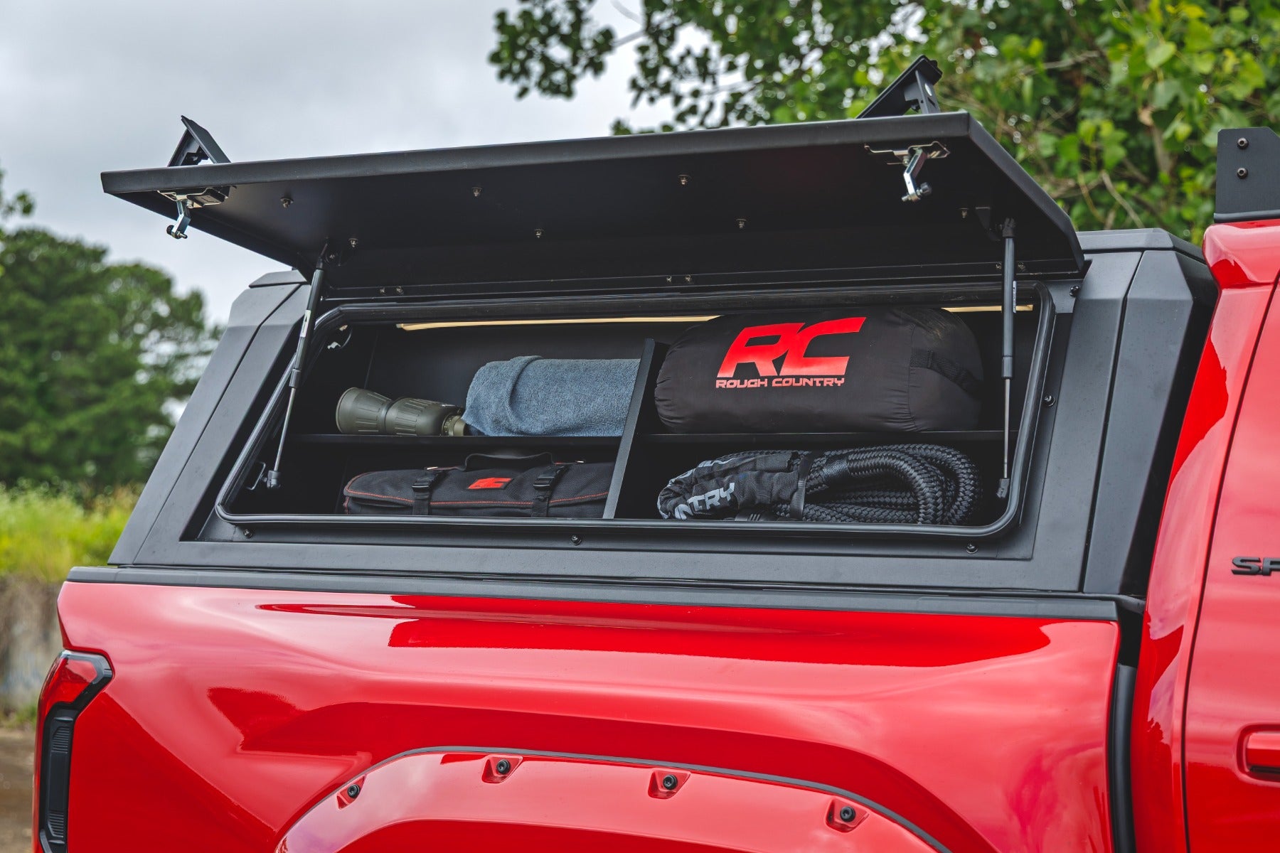Bed Cap Side Shelf Storage Bin | Passengers Side | Toyota Tacoma (24-26) by Rough Country