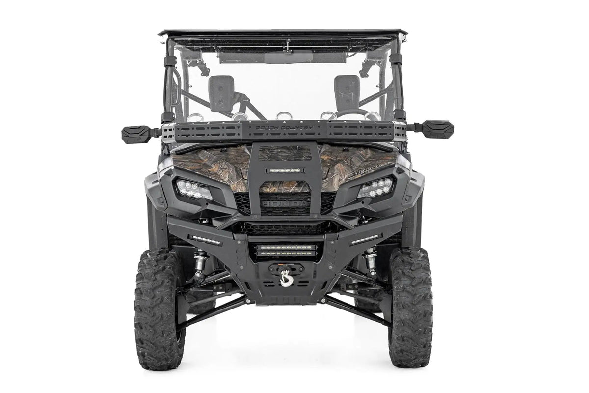 Front Cargo Rack |Black Series LED | 6" Light | Slim Line | Honda Pioneer 1000 by Rough Country