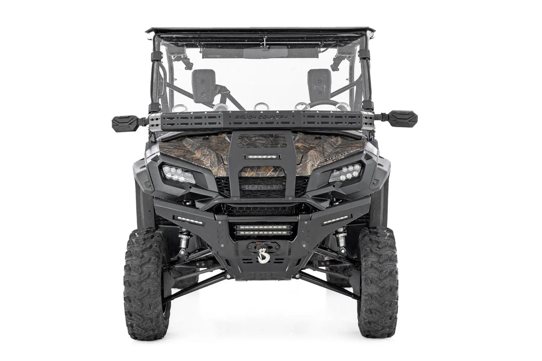 Front Cargo Rack |Black Series LED | 6" Light | Slim Line | Honda Pioneer 1000 by Rough Country