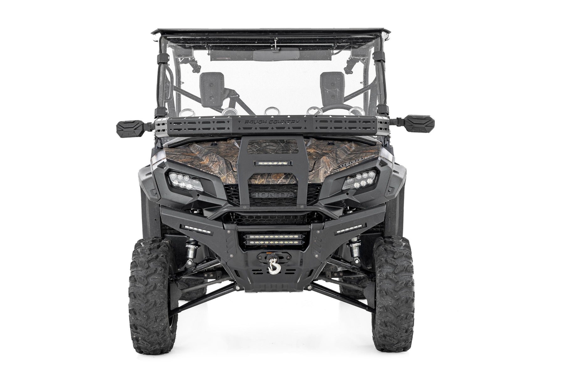 Front Cargo Rack |Black Series LED | 6" Light | Slim Line | Honda Pioneer 1000 by Rough Country