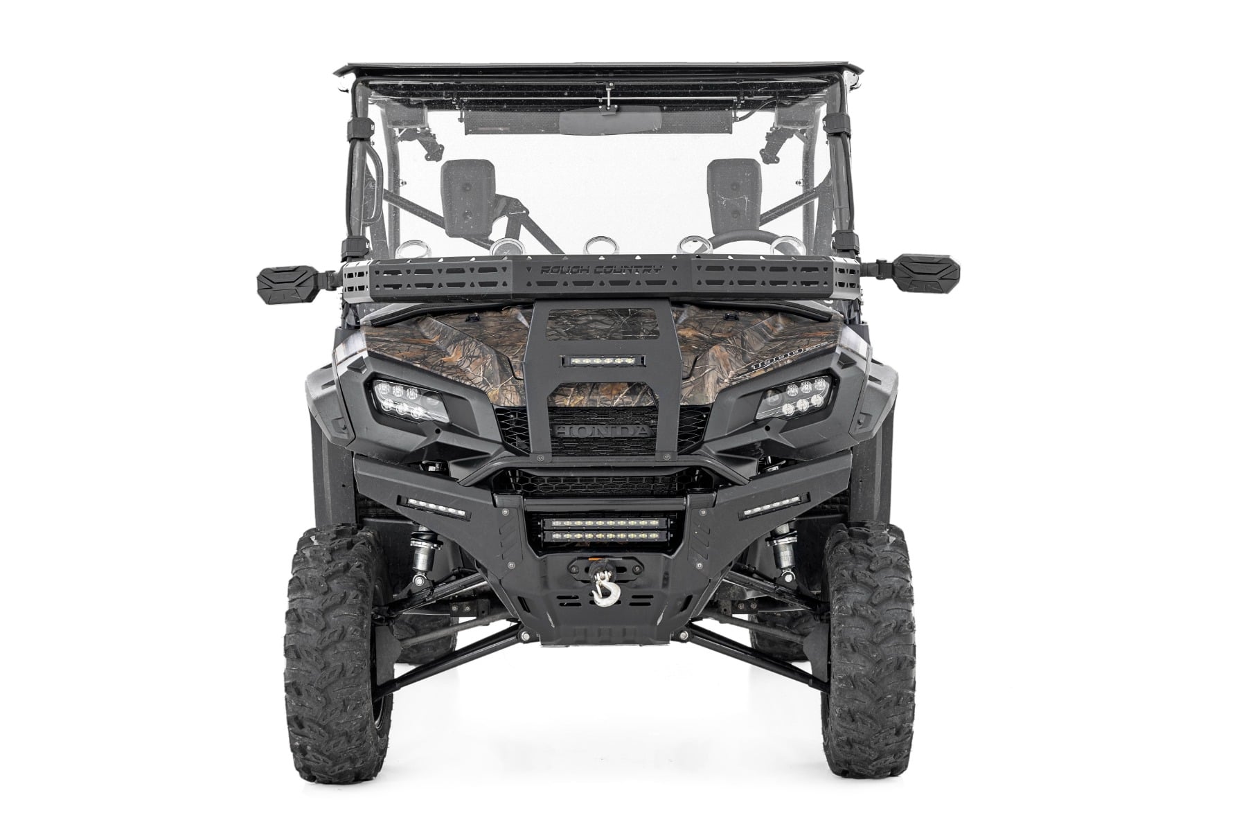 Front Cargo Rack |Black Series LED | 6" Light | Slim Line | Honda Pioneer 1000 by Rough Country