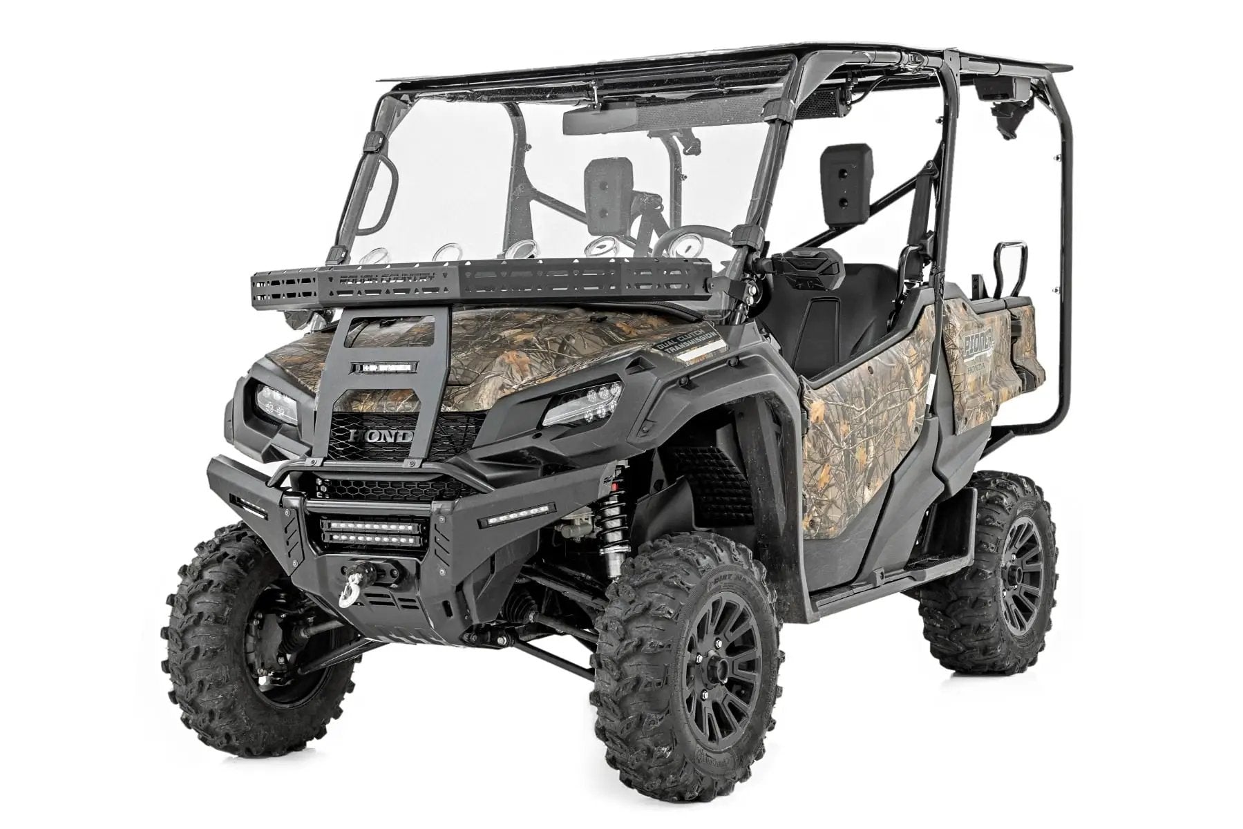 Front Cargo Rack |Black Series LED | 6" Light | Slim Line | Honda Pioneer 1000 by Rough Country