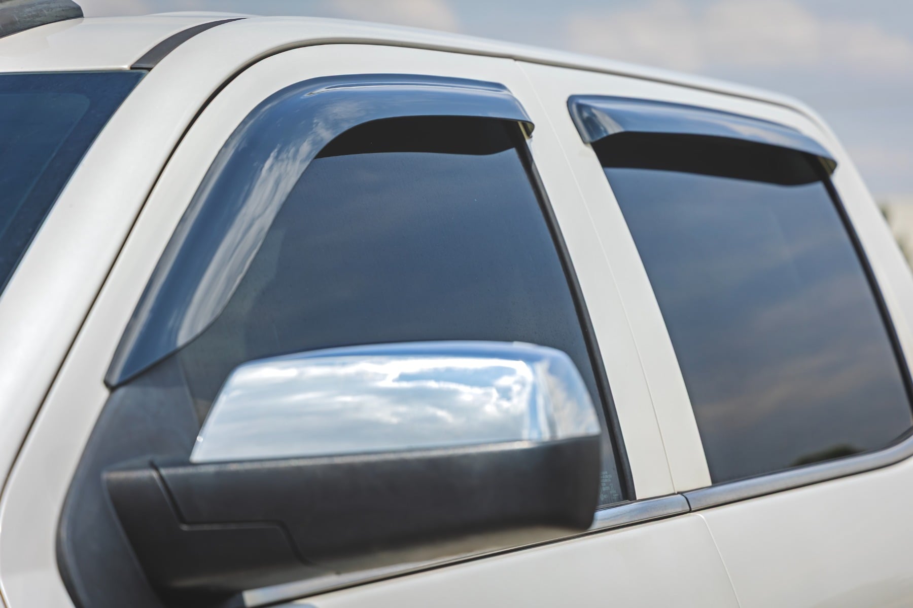 Side Window Deflectors | Tape On Rain Guard | Chevy/GMC 1500/2500HD/3500HD 2WD/4WD by Rough Country