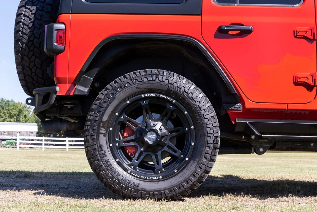 Caliper Covers | Rear | Red | Sport | Jeep Wrangler JL (18-26)/Wrangler Unlimited (18-26) by Rough Country