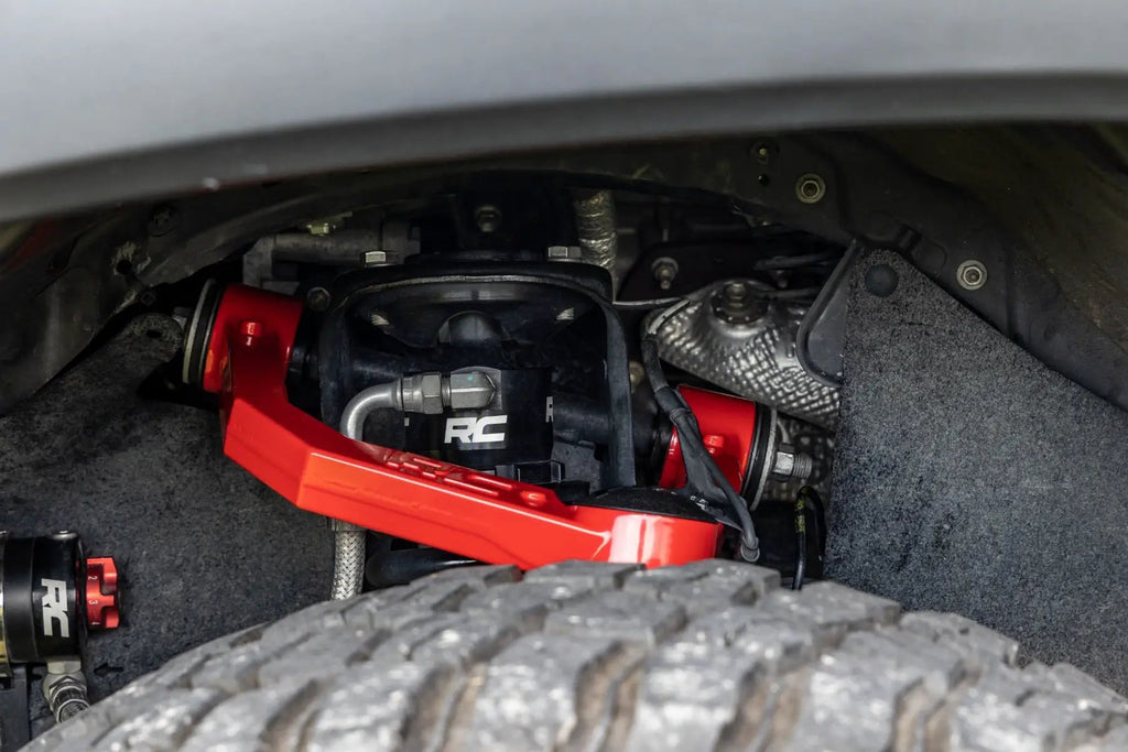 Red Forged Upper Control Arms | 3.5" Of Lift | Toyota 4Runner (10-24)/Tacoma (05-23) by Rough Country